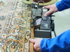 Work in carpet cleaning service