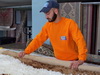 Work in carpet cleaning service
