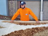Work in carpet cleaning service